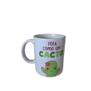 Caneca de Porcelana Cacto