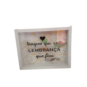 Quadro Cofre- Viagem Que Vai...