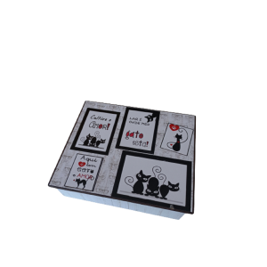 Baú Mdf Pequeno- Gatinhos