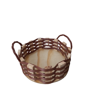 Bandeja Linux Sintética Redonda Chocolate PP