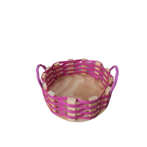 Bandeja Linux Sintética Redonda Rosa PP