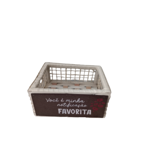 Caixa Sintética Sisal N2 Com Mensagem