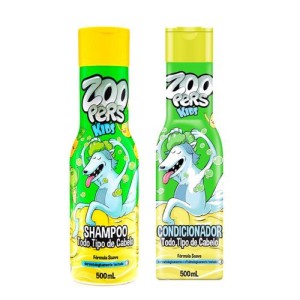 Kit Shampoo + Condicionador Todo Tipo de Cabelo Zoopers Kids 500ml