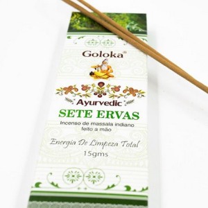 Incenso Vareta Goloka Sete Ervas