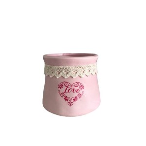 Mini Cachepot Love Com Rendinha