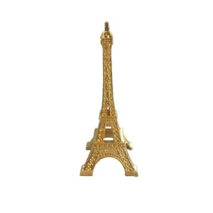 Mini enfeite Torre Eiffel dourada