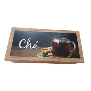 Porta Chá de Madeira