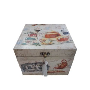 Baú para Guardar Chá Quadrada