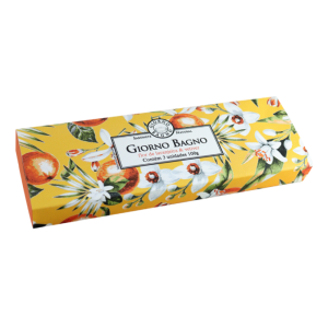 Kit 3 Sabonetes Flor de Laranjeira e Vetiver Giorno Bagno 3 X 100 g