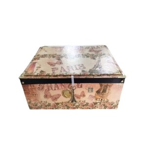 Baú Porta Jóias Estampado Tamanho Médio
