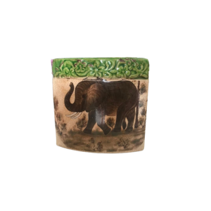 Vaso Decorativo de Cerâmica Elefante