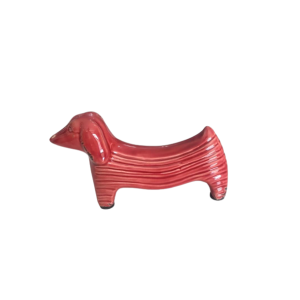 Enfeite de Cachorro Salsicha Vermelho