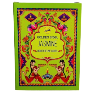 Incenso Cone Golden Índia Jasmine