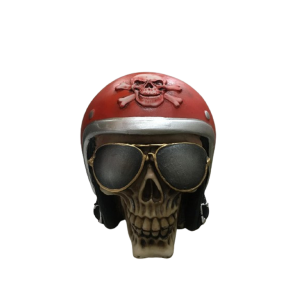 Caveira Capacete Com Óculos