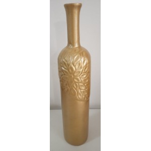 VASO CERÂMICA DOURADO G