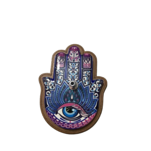 Incensário Mão Hamsa Colorido