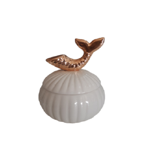 PORTA JÓIA SEREIA PEQUENO DE PORCELANA