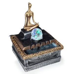 FONTE YOGA COM BOLA DE CRISTAL