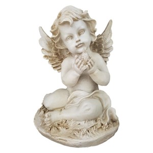 ANJO SENTADO COM POMBA