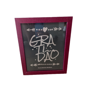 Porta Retrato 20x25 - Gratidão