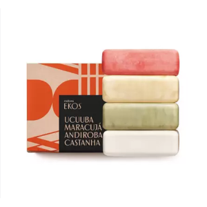 Sabonete em Barra Puro Vegetal Cremoso Ekos - 4 un. de 100 g