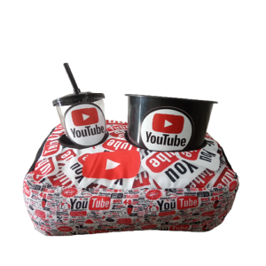 Almofada Porta Pipoca Youtube