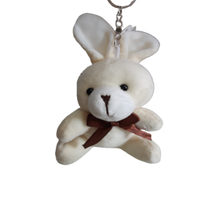 CHAVEIRO COELHO DE PELUCIA CREME