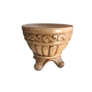 Cachepot Tripé Bege