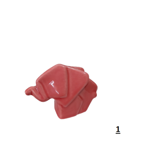 Mini Elefante de Porcelana Geométrico